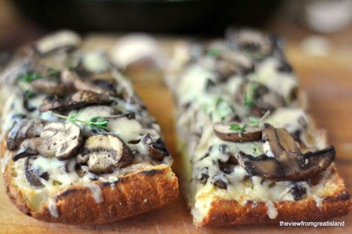 Mushroom & Gruyere Bruschetta by The View From Great Island