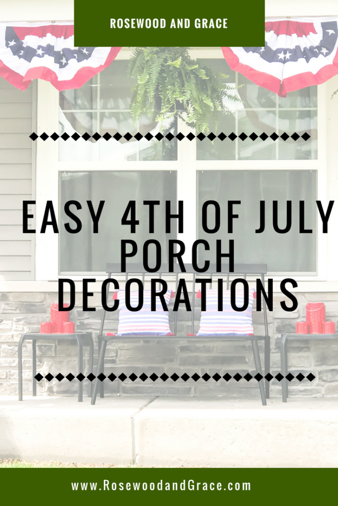 The 4th of July is right around the corner - have you decorated yet? If not, check out my tips and ideas for easy 4th of July porch decorations!